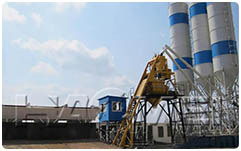 Central mix concrete batch plant