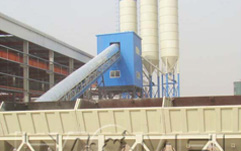 stationary concrete batching plant