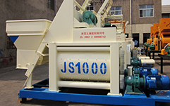 JS1000 twin shaft concrete mixer