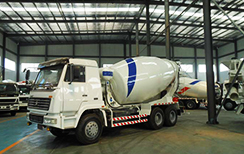 small concrete mixer truck