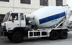 Hydraulic concrete mixer truck