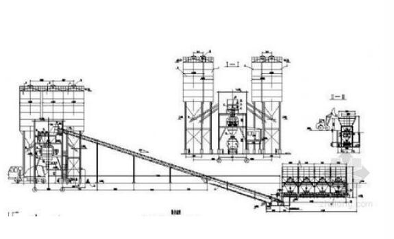 Belt type concrete batching plant