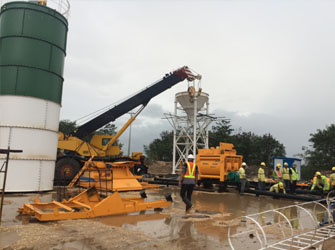 New Installation of HZS50 Wet Batch Concrete Plant In Philippine 