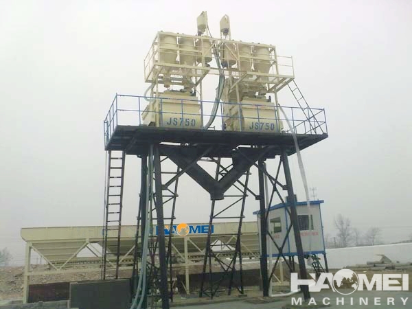double host batching plant