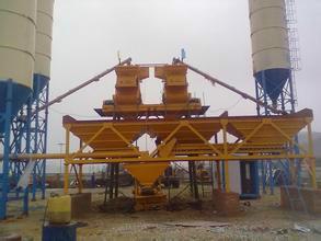 double host concrete batching plant