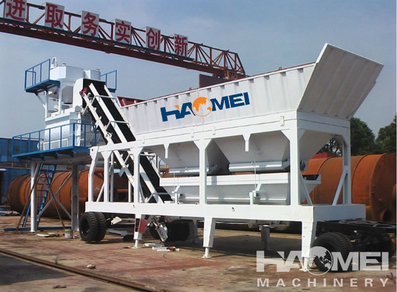 YHZS25 Mobile Concrete Batching Plant