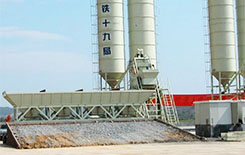 Automatic and semi-automatic HZS50 concrete mixing plant